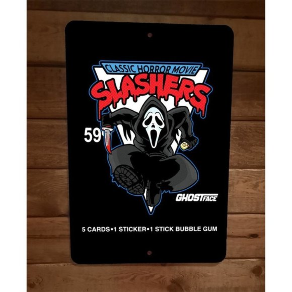Classic Horror Movies Slashers Ghostface Killer Scream 8x12 Metal Wall‎ Sign